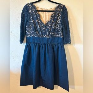 Eliza J blue evening dress